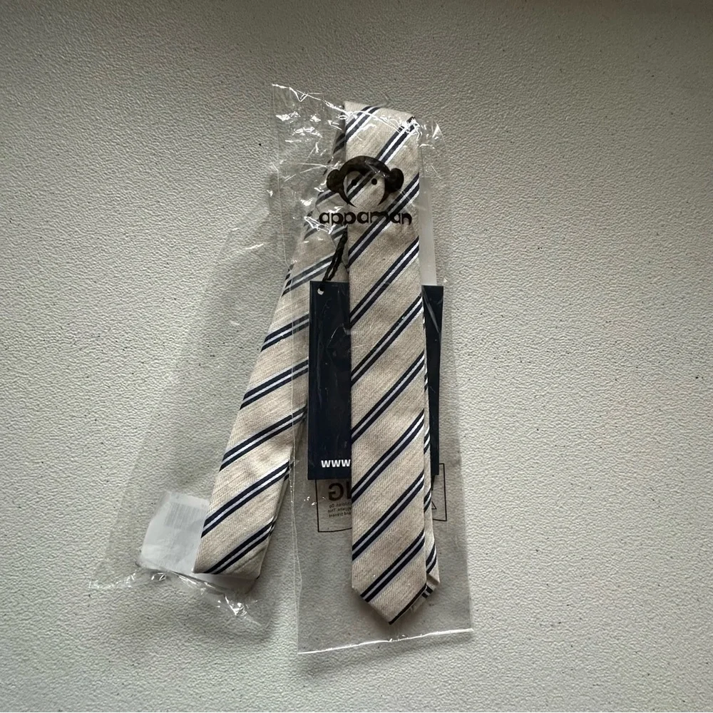 APPAMAN  Tie, Papyrus Stripe kids s/m